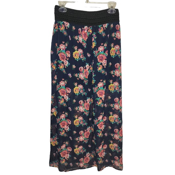 No Boundaries Floral Maxi Skirt with liner - Picture 2 of 9